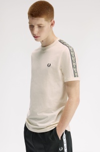 FRED PERRY M4613 28B RINGER MAJICA ECRUN