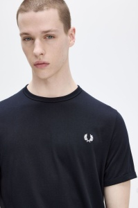 FRED PERRY M3519 608 RINGER MAJICA NAVY