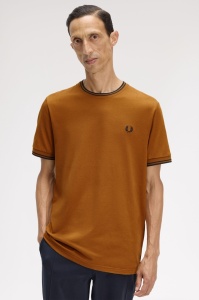 FRED PERRY M1588 88B TWIN MAJICA DCARAMEL