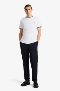 FRED PERRY M1588 100TWIN MAJICA WHITE