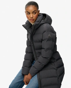 SUPERDRY W5011982_PIJ CITY MID PADDED ŽENSKA JAKNA EBONY