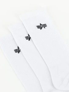 ALPHA INDUSTRIES 156986 09 ČARAPE 3PACK WHT