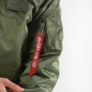 ALPHA INDUSTRIES  MA1 DTEC JAKNA SGREEN