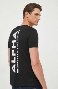 ALPHA INDUSTRIES 128507 03 MAJICA BACKPRINT BLK