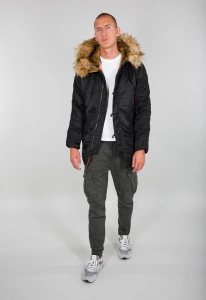ALPHA INDUSTRIES 103141 BLACK N3B VF59 JAKNA BLACK