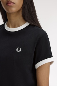FRED PERRY G9163 102 CROPPED MAJICA BLK