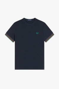 FRED PERRY M2396 608 CUFT MAJICA NAVY