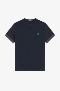 FRED PERRY M2396 608 CUFT MAJICA NAVY