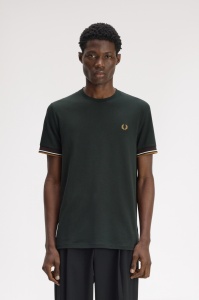 FRED PERRY M2396 Q20 CUFT MAJICA NGREEN