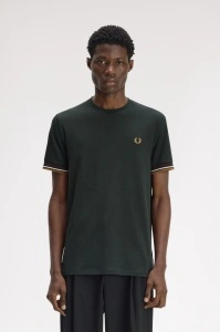 FRED PERRY M2396 Q20 CUFT MAJICA NGREEN