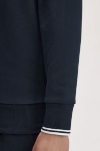 FRED PERRY M3574 608 HALF ZIP DUKS NAVY