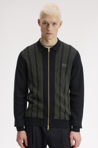 FRED PERRY PANEL ZIP DŽEMPER BLACK