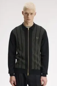 FRED PERRY PANEL ZIP DŽEMPER BLACK