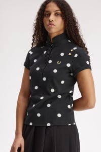 FRED PERRY SG3104 102 POLKA DOT MAJICA BLACK