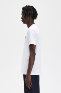 FRED PERRY M3519 100 RINGER MAJICA WHITE