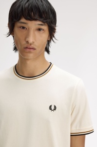 FRED PERRY M1588 79B TWIN MAJICA ECRUDCB