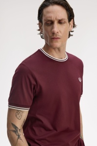 FRED PERRY M1588 64A TWIN MAJICA OXBLOODE