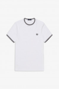 FRED PERRY M1588 100TWIN MAJICA WHITE