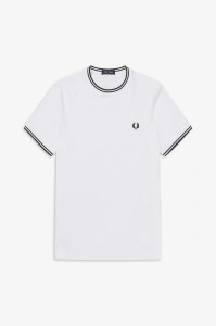 FRED PERRY M1588 100TWIN MAJICA WHITE
