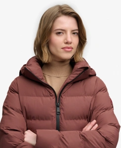 SUPERDRY W5011982_1XO CITY MID PADDED ŽENSKA JAKNA MARRON BROWN