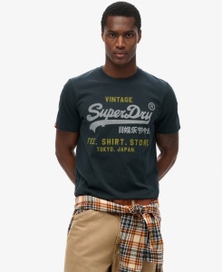 SUPERDRY M1012212 98T MAJICA HERIT ENAV 