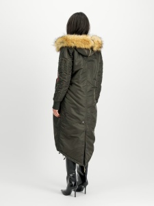 ALPHA INDUSTRIES 198013 413 L FISHTAIL Z JAKNA  BLACK OLIVE