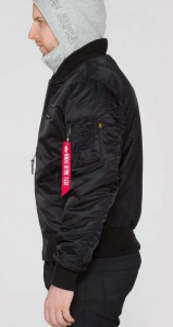 ALPHA INDUSTRIES MA1 DTEC JAKNA BLACK
