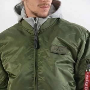ALPHA INDUSTRIES  MA1 DTEC JAKNA SGREEN