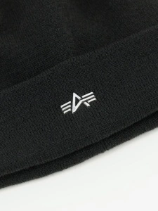 ALPHA INDUSTRIES 258904 03 MATAL LOGO KAPA BLACK