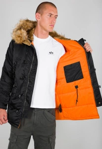 ALPHA INDUSTRIES 103141 BLACK N3B VF59 JAKNA BLACK