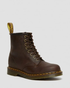 DR. MARTENS 1460 CIZME DARK BROWN CRAZY HORSE