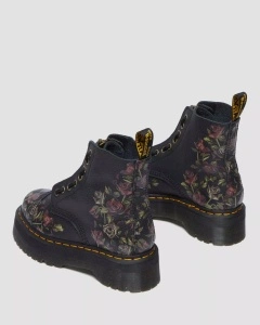 DR. MARTENS SINCLAIR CIZME BLK ROSES