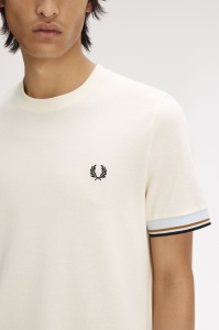 FRED PERRY M2396 91B CUFT MAJICA ECRU