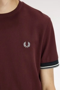 FRED PERRY M2396 597 CUFT MAJICA OXBLOOD