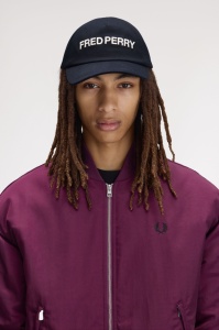 FRED PERRY GRAPHIC KACKET NAVY