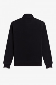 FRED PERRY M3574 HALF ZIP DUKS BLK