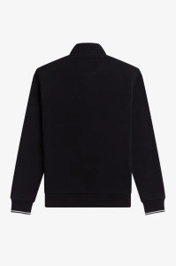 FRED PERRY M3574 HALF ZIP DUKS BLK