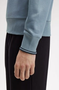 FRED PERRY M3574 Z56 HALF ZIP DUKS BLUE