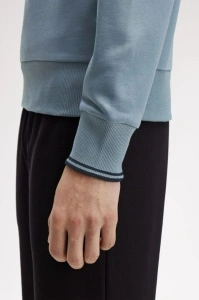 FRED PERRY M3574 Z56 HALF ZIP DUKS BLUE