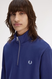 FRED PERRY M3574 48A HALF ZIP DUKS FNAVY