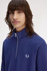 FRED PERRY M3574 48A HALF ZIP DUKS FNAVY