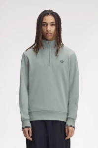 FRED PERRY HALF ZIP DUKS SBLUE