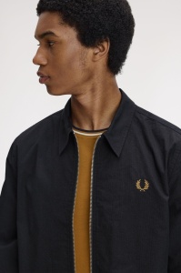 FRED PERRY M2428 102 KOŠULJA ZIP BLACK
