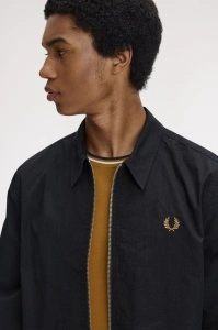 FRED PERRY M2428 102 KOŠULJA ZIP BLACK