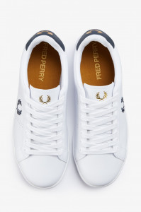 FRED PERRY B6312 567 PATIKE WHITE NAVY