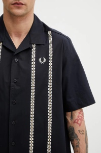 FRED PERRY M2430 608 PRINT KOŠULJA NAVY