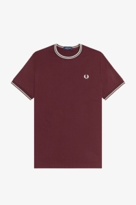FRED PERRY M1588 64A TWIN MAJICA OXBLOODE