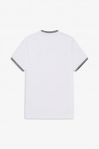 FRED PERRY M1588 100TWIN MAJICA WHITE