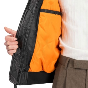 ALPHA INDUSTRIES 156141 03 MA1 KOŽNA JAKNA BLACK