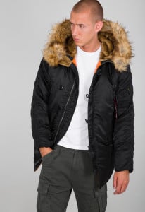 ALPHA INDUSTRIES N3B VF59 JAKNA BLACK